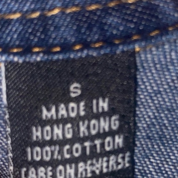 Levi’s Red Tab Jeans Denim Button Down Shirt Size Small - Picture 6 of 6